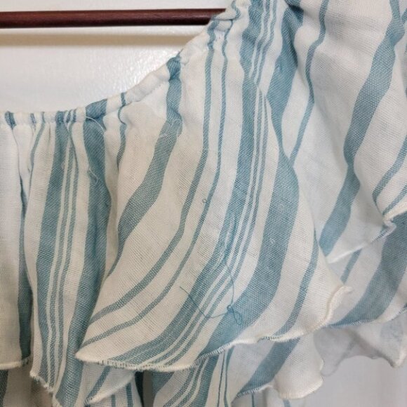 ❤️ 3 for $35 Show me your mumu kaya crop top ruffles off shoulder tiered small - Picture 6 of 8